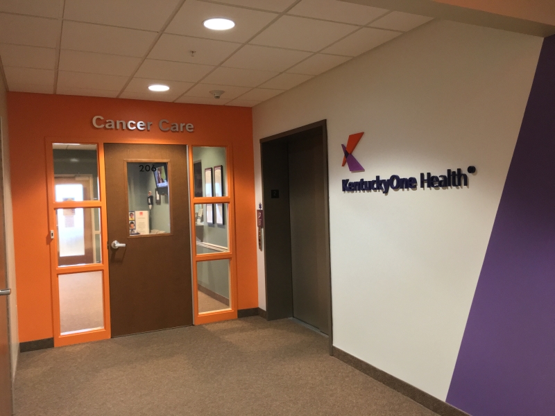 KentuckyOne Health dimensional lettering