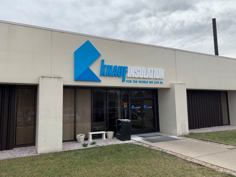 Knauf Insulation Entrance Signage