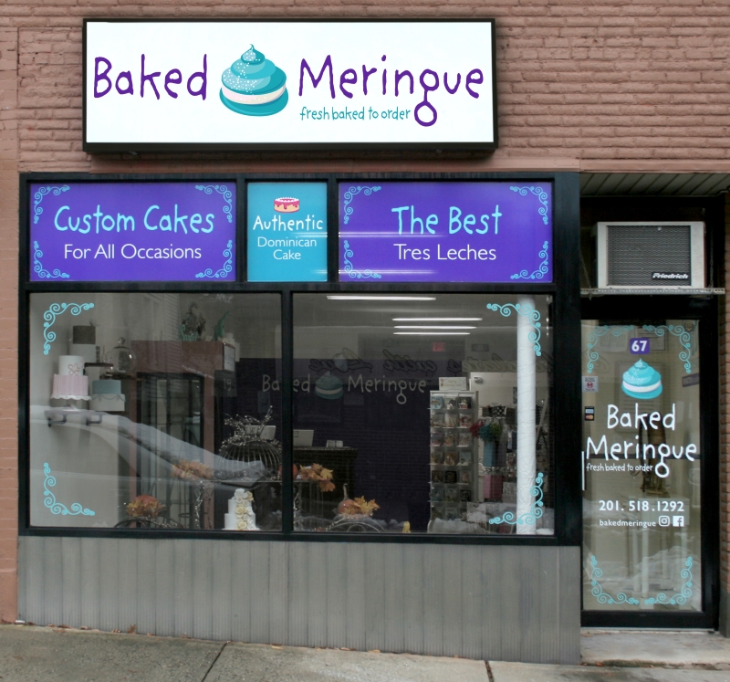 Baked Meringue Outdoor Signage