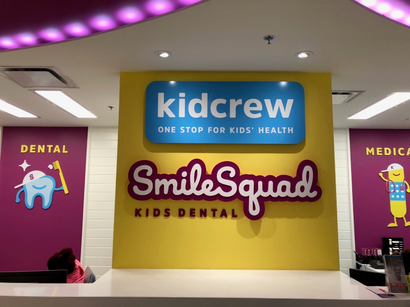 Smile Squad Kids Dentist Signage