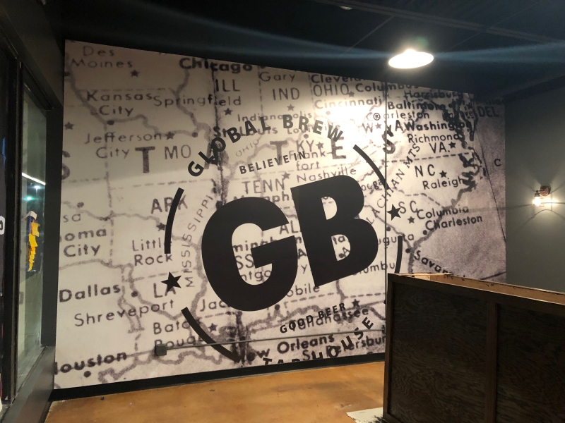 Global Brew Tap House Wall Mural