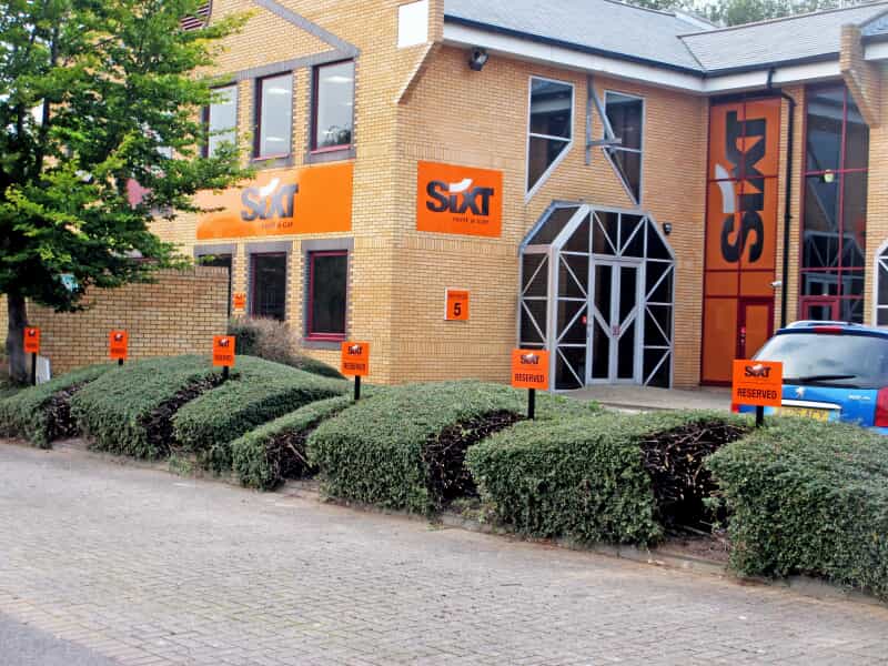 Sixt front entrance signage