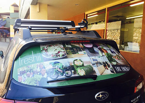 Freshii car wrap